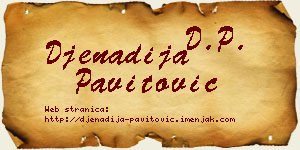 Đenadija Pavitović vizit kartica